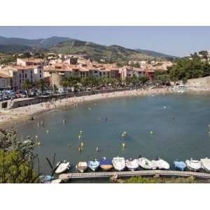 Moored Boats, Plage De Port DAvall, Beach, Collioure, Pyrenees 