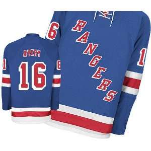 Rangers #16 Sean Avery Blue Hockey Jersey NHL Authentic Jerseys Sports 