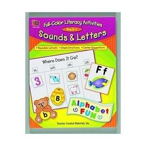 Book, Full Color Literacy Activities, Sounds & Letters, (Keri King 