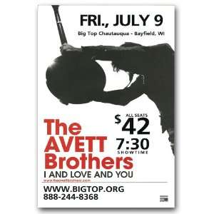  Avett Brothers Concert Flyer