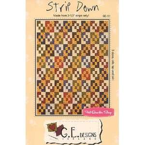  Strip Down Jelly Roll Quilt Pattern   G.E. Designs Arts 