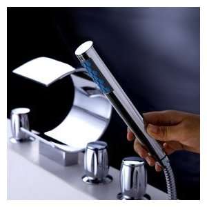   Tub Faucet with Hand Shower (Curved Shape Design): Home Improvement