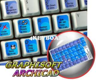 Graphisoft ArchiCAD keyboard sticker  
