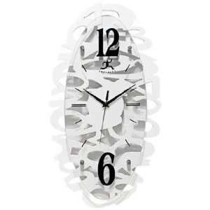  White Whimsy 20 1/2 Oval Wall Clock