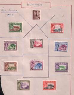 Stamps Collection Mint Dominica 1937 #077  