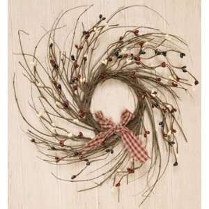  Wispy Pip Twig Wreath with Bow 10 Country Mix Kitchen 
