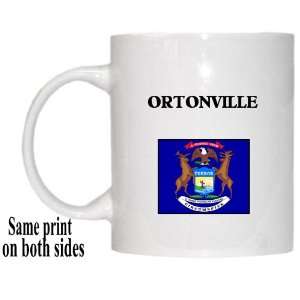    US State Flag   ORTONVILLE, Michigan (MI) Mug 