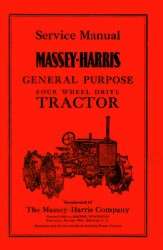 Massey Harris 4WD Four Wheel Drive General Purpose GP Tractor Service 