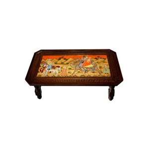  Hand Painted Folding Coffee Table: Home & Kitchen