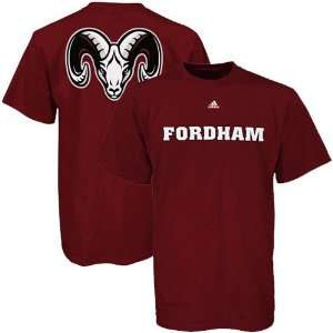    adidas Fordham Rams Maroon Prime Time T shirt: Sports & Outdoors