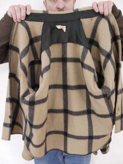 Vintage 50s FOX KNAPP CPO Plaid WOOL Hunting Jacket Coat USA  