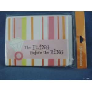 Hallmark Bachelorette Party Invitations The Fling Before the Ring