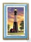 Tybee Island GA Lighthouse stamp pin lapel tie tac 3790