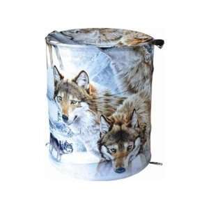   Casa Bella 1810 Wolves Crossing Collapsible Laundry Hamper Home