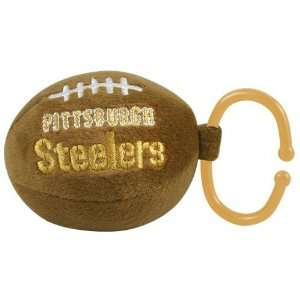  Pittsburgh Steelers Plush Football Baby Rattle