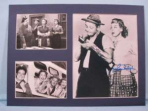 The Honeymooners signed by Joyce Randolph & Art Carney  