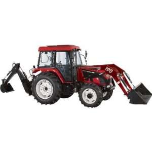   70 HP 4WD Tractor with Front End Loader & Backhoe   With Ag. Tires