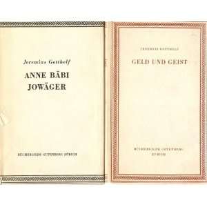  Jeremias Gotthelf Eight Book Collection   Anne Babi 