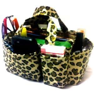 Lexie Leopard Handbag Bag Purse Tote Organizer Travel Cosmetic Make Up 