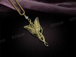 Lord of Rings Arwen Evenstar Necklace Gold plated  