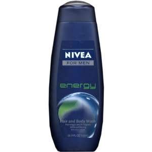  Nivea For Men Hair & Body Wash, Energy, 16.9 oz. Beauty