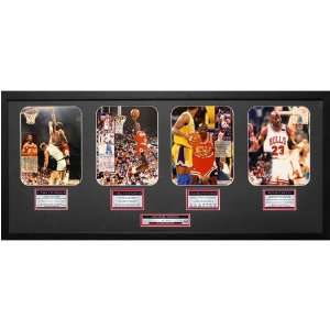  Bulls Steiner Jordan Dynasty Collage Plaque Sports 