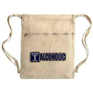  Messenger Bag Sack Pack Khaki Drinking Humor Alcoholic 