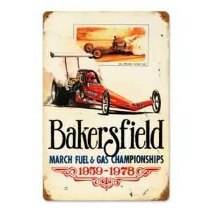  Bakersfield 1959 To1978 Drag Race Vintage Metal Sign: Home 