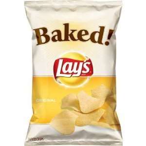 Baked Lays Original Potato Crisps, 1.375 Oz Bags (Pack of 12)