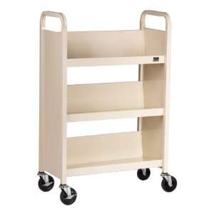    Single Sided Sloped Shelf Book Truck 27 W: Office Products