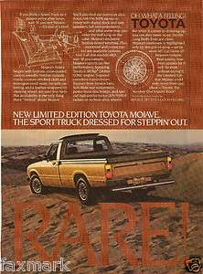 Toyota Mojave Limited Edition Truck Ad    Hot Rod Magazine, April 