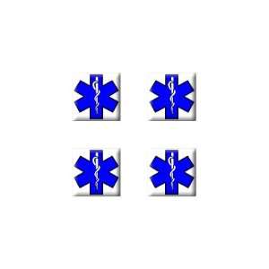   Star Of Life   EMT RN Medical   Set of 4 Badge Stickers Electronics
