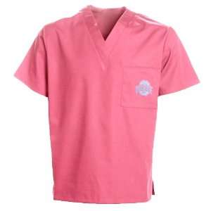   State Buckeyes Ladies Pink Single Logo Scrub Top