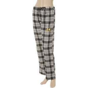   Jeff Gordon Ladies Black Plaid Harmony Pajama Pants: Sports & Outdoors
