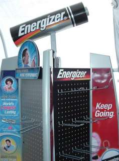 ENERGIZER Battery Store Display Rack Large Advertising retail spinner 