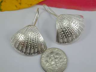 CUTE Thai Karen Hill Tribe 95% pure silver Earrings  