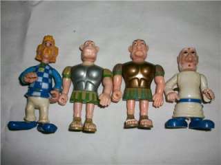 VINTAGE 80S ASTERIX ACTION FIGURE LOT RARES  