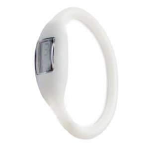  Silicone Ion Rubber Watch    White 