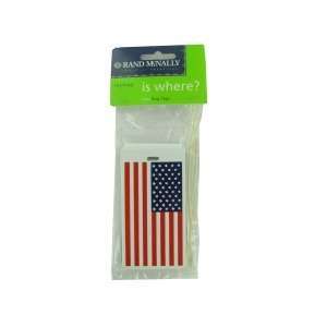  2 pack rand mcnally us flag luggage tags Pack Of 48 