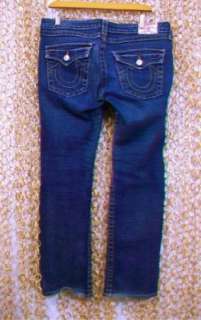 TRUE RELIGION Womens BILLY Straight Leg Flap Pocket Jeans sz 31  