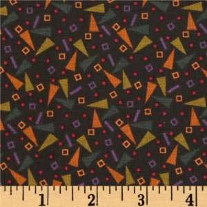  Andover Spellbound Totally Triangles Black/Multi Fabric By 