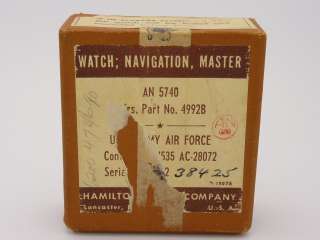   Air Force / Army Navigation Master GCT Pocket Watch W/ Box  