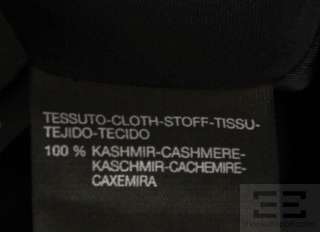 Max Mara Atelier Black Cashmere Belted Full Length Coat Size 6  