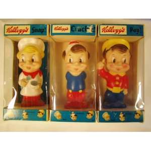  Kelloggs Snap!, Crackle!, & Pop! Complete Set.: Toys 