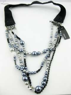 Genuine MIMCO Dark Moon Necklace Jet Silver BNWT$269 Jewellery Ladies 