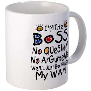  Mug (Coffee Drink Cup) Im The Boss Well Just Do Things 