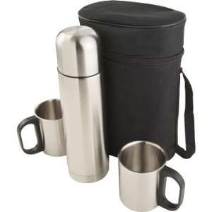    3 piece Stainless Steel Mug & Thermos Set: Kitchen & Dining