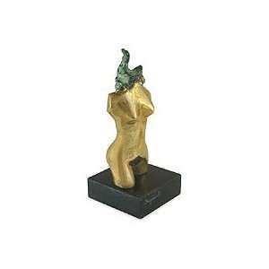  NOVICA Bronze sculpture, Flowing Tresses