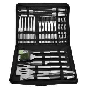  32pc Stainless Steel Barbeque Tool Set by Grill King: Home 