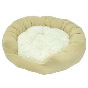   Happy Hounds Murphy Donut Large 42 Inch Dog Bed, Cream: Pet Supplies